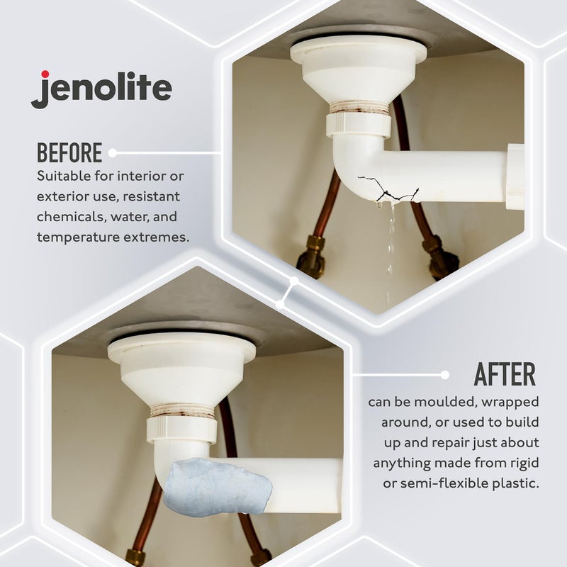 JENOLITE عصا لاصقة لإصلاح البلاستيك من جينوليت - 112 جرام - 4 أونصات - Image 5